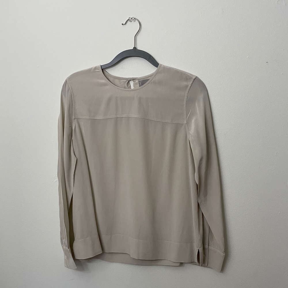 Silk everlane boat neck shirt